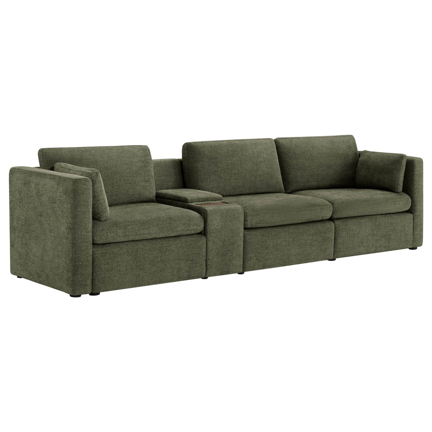 Modular 3-Seat Sofa with Customizable Configuration