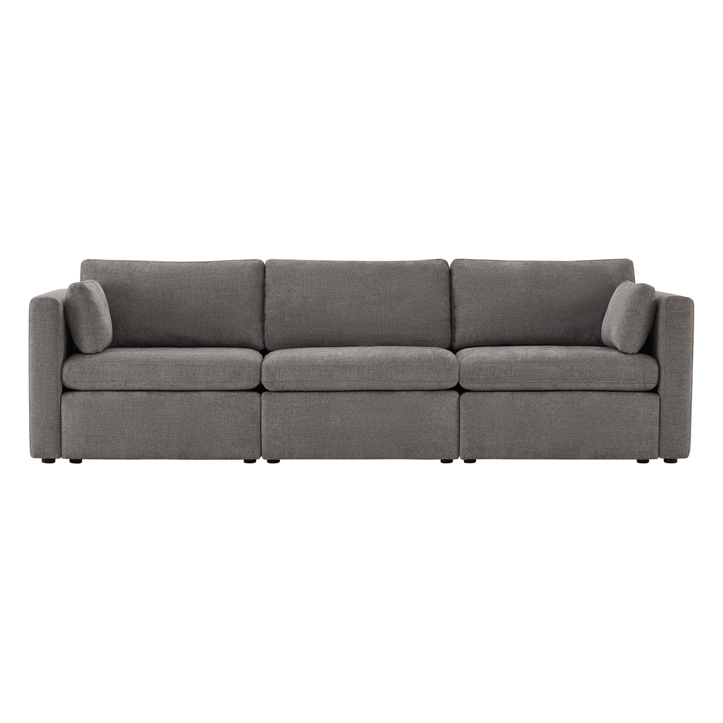 Modular 3-Seat Sofa with Customizable Configuration