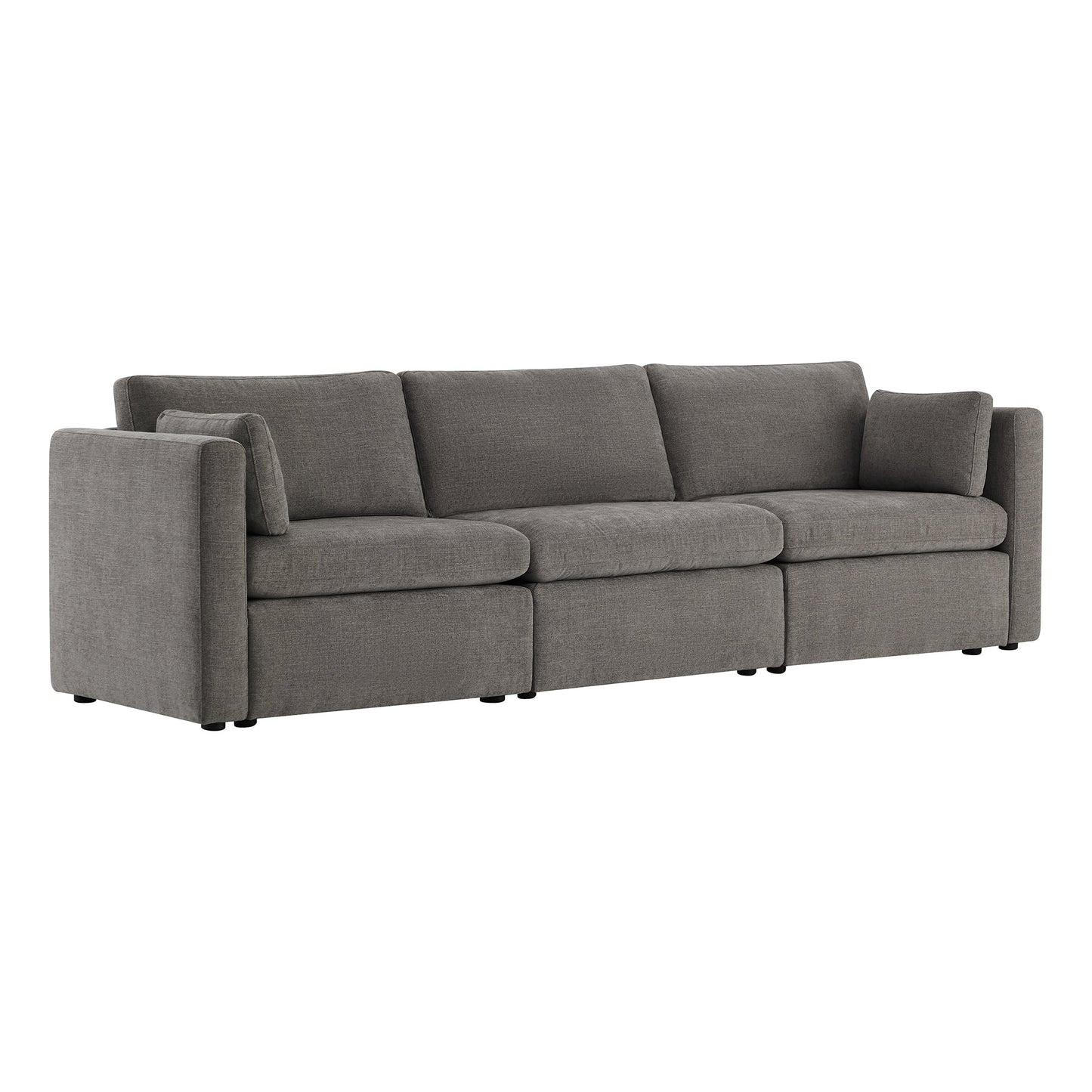 Modular 3-Seat Sofa with Customizable Configuration
