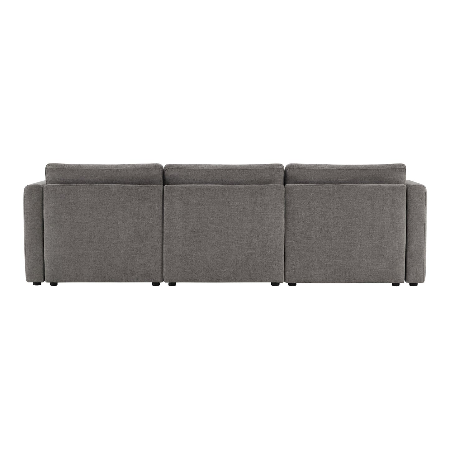 Modular 3-Seat Sofa with Customizable Configuration