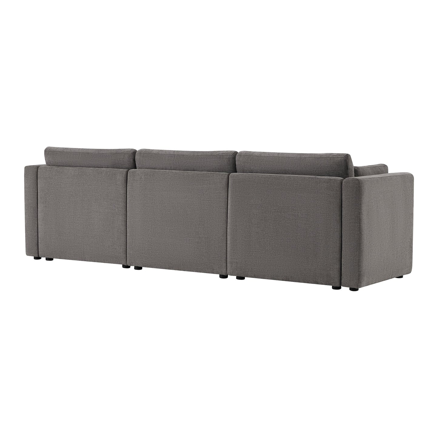 Modular 3-Seat Sofa with Customizable Configuration