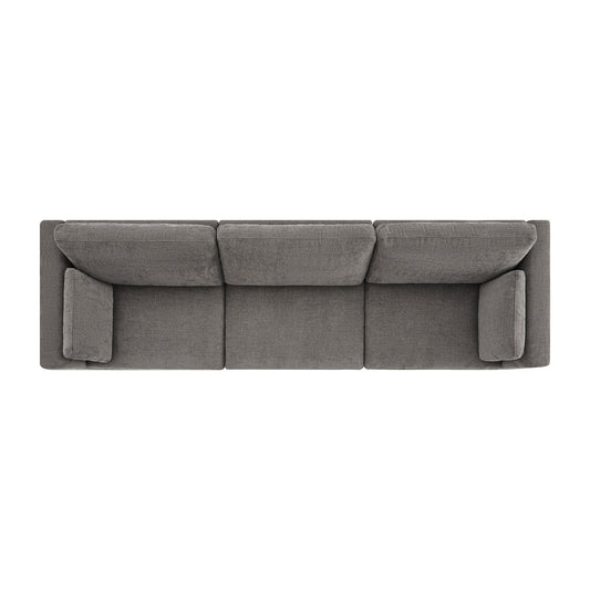 Modular 3-Seat Sofa with Customizable Configuration