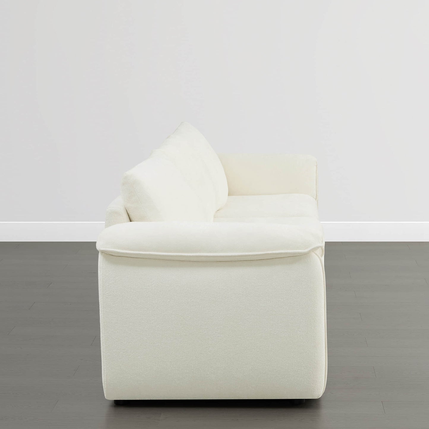 Modular 3-Seat Sofa with Double-Layer Armrests