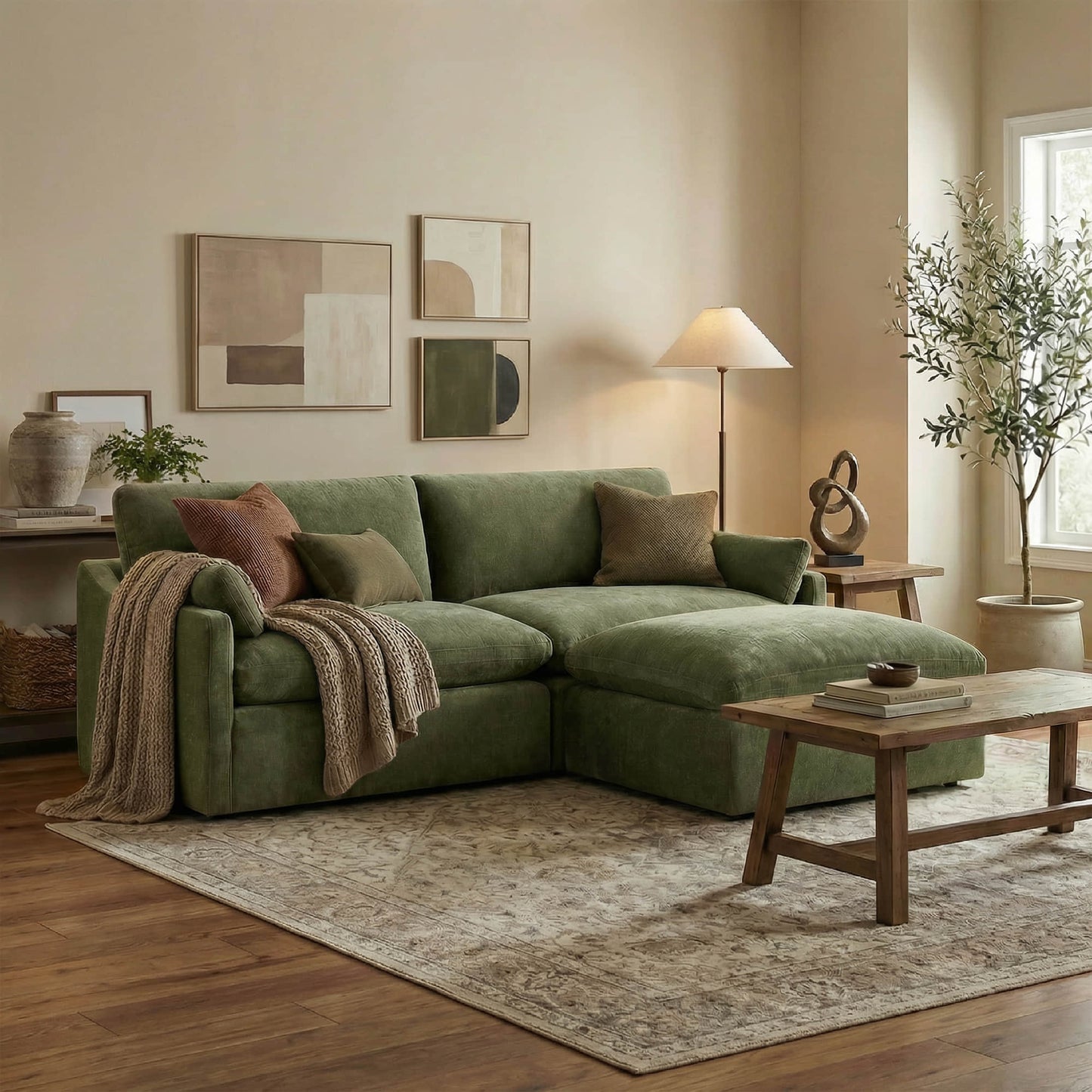Modular 3-Seater Sofa with Contemporary Design