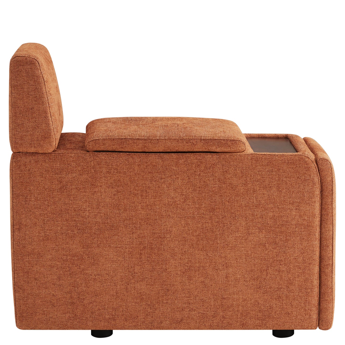 Modular 4-Seat Sofa Chaise with Storage Ottoman