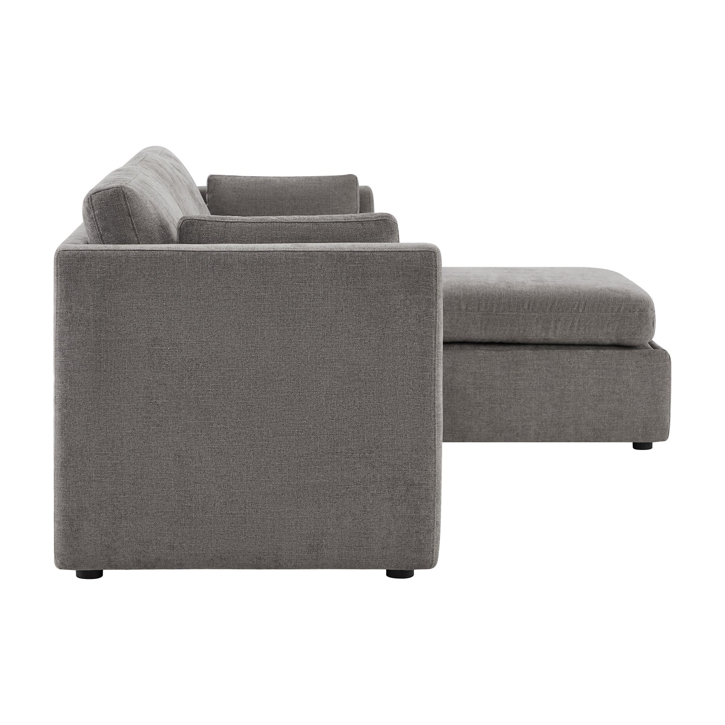 Modular 4-Seat Sofa Chaise with Storage Ottoman