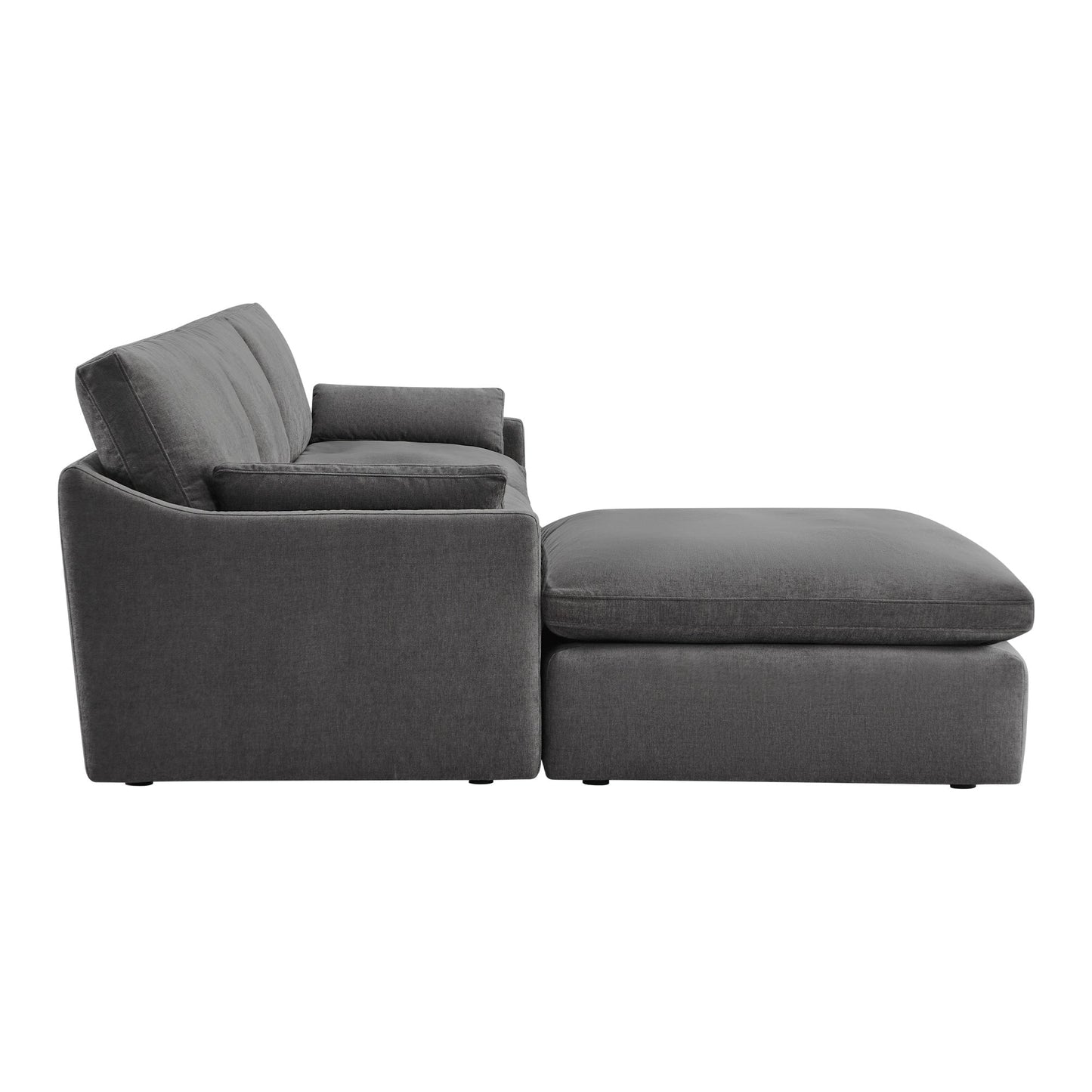 Modular 4-Seater Sofa-Chaise with Angled Design