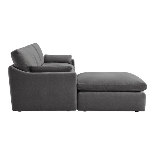 Modular 4-Seater Sofa-Chaise with Angled Design