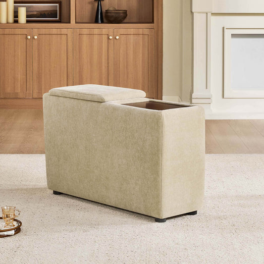 Modular 4-Seater Sofa-Chaise with Angled Design