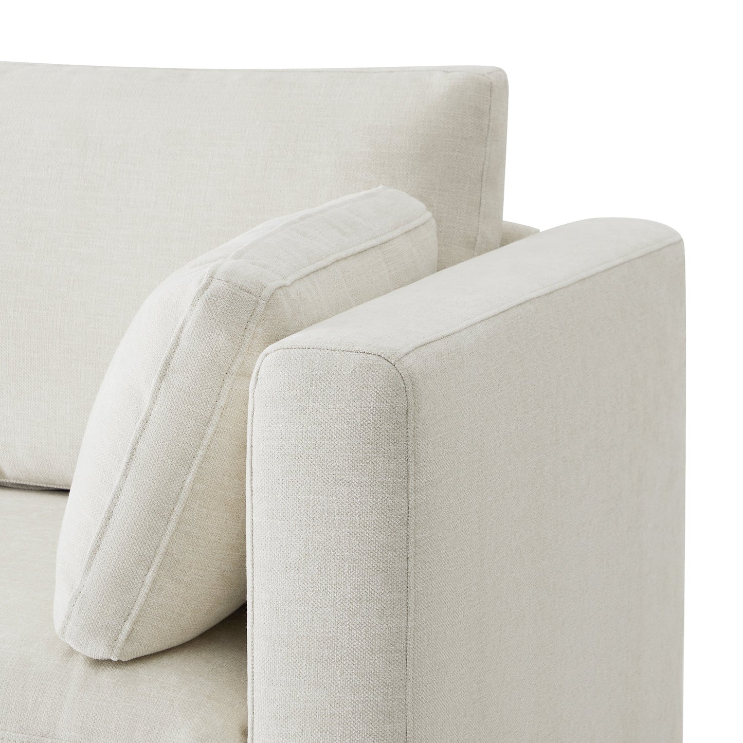 Modular 5-Seat Sofa Chaise with Storage Ottomans