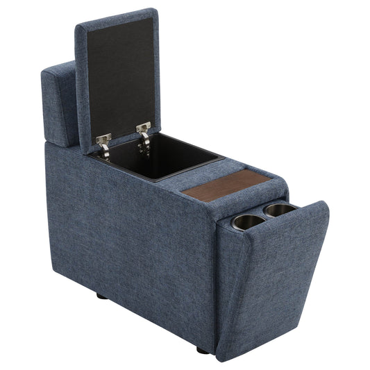 Modular 5-Seat Sofa Chaise with Storage Ottomans