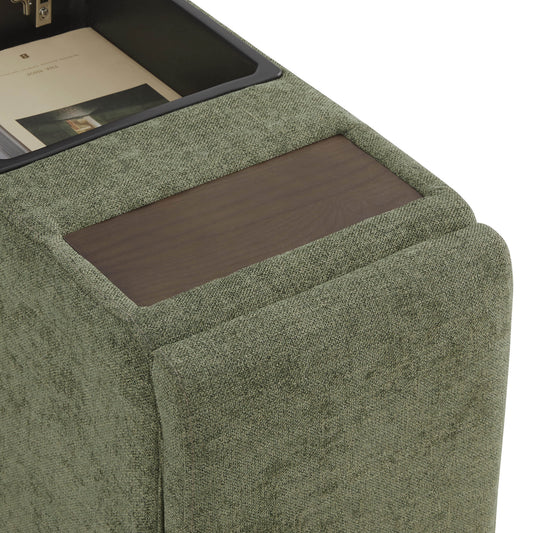 Modular 5-Seat Sofa Chaise with Storage Ottomans