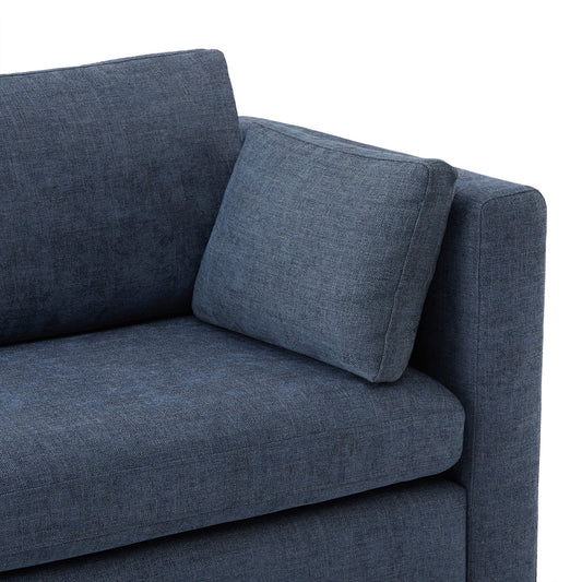 Modular 5-Seat Sofa Chaise with Storage Ottomans