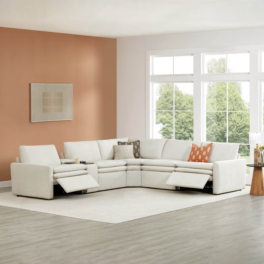 Modular 5-Seat Zero Gravity Reclining Sofa in Ohana Design