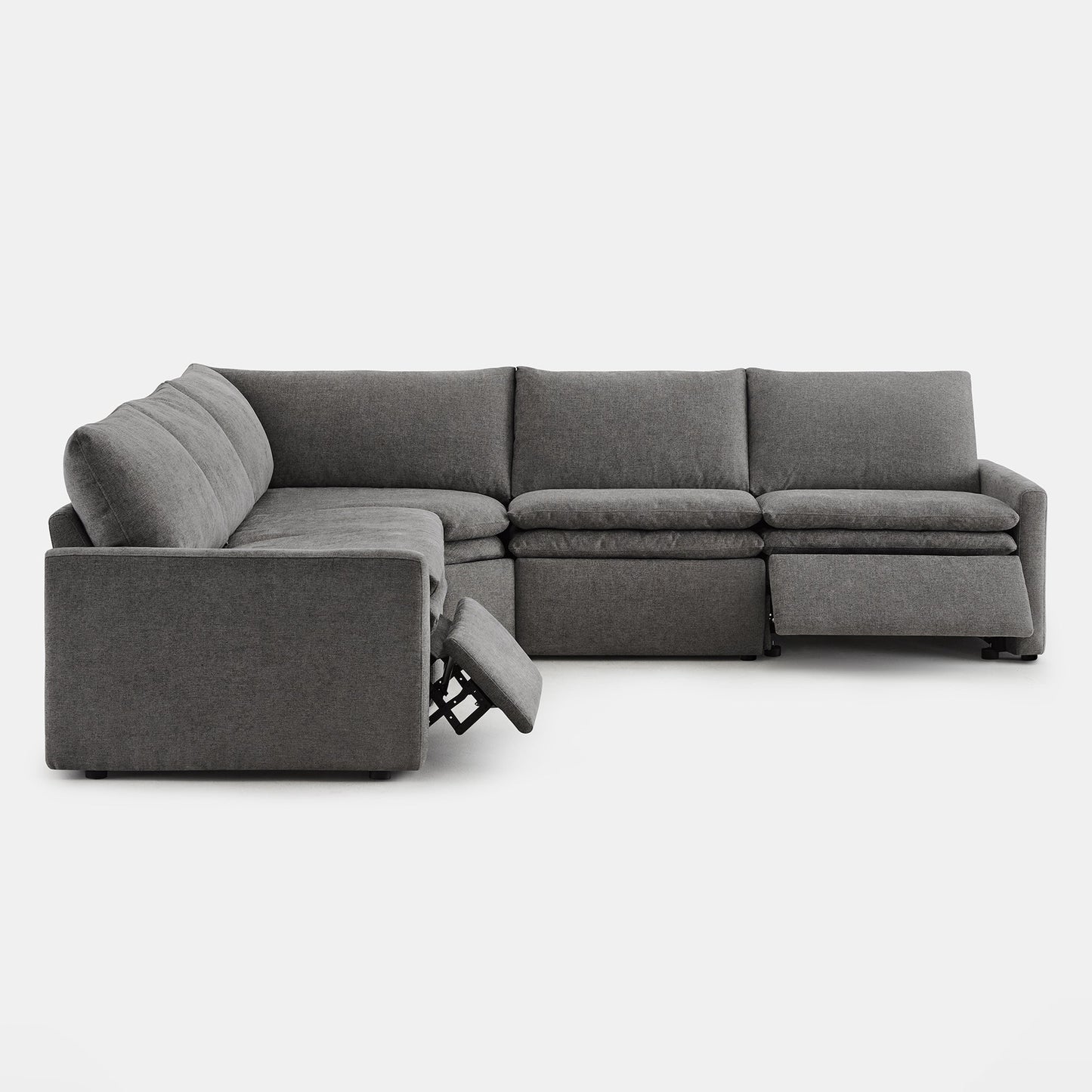 Modular 5-Seat Zero Gravity Reclining Sofa in Ohana Design