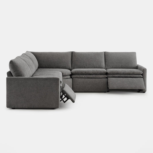 Modular 5-Seat Zero Gravity Reclining Sofa in Ohana Design