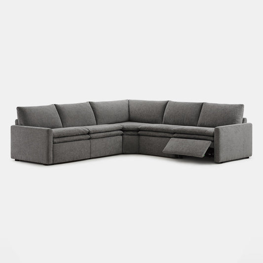 Modular 5-Seat Zero Gravity Reclining Sofa in Ohana Design