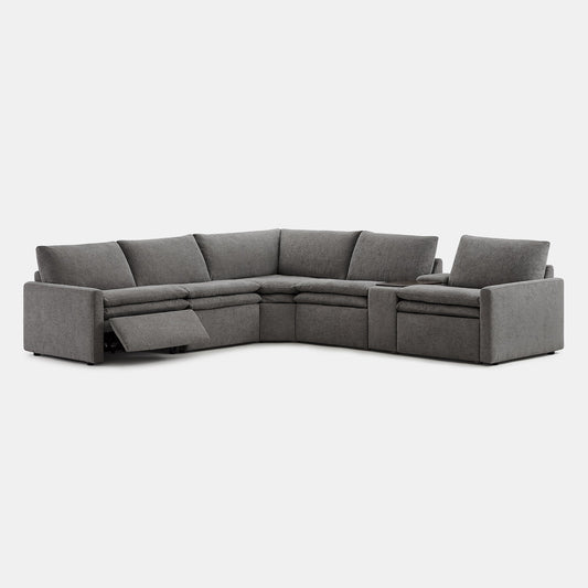 Modular 5-Seat Zero Gravity Reclining Sofa in Ohana Design