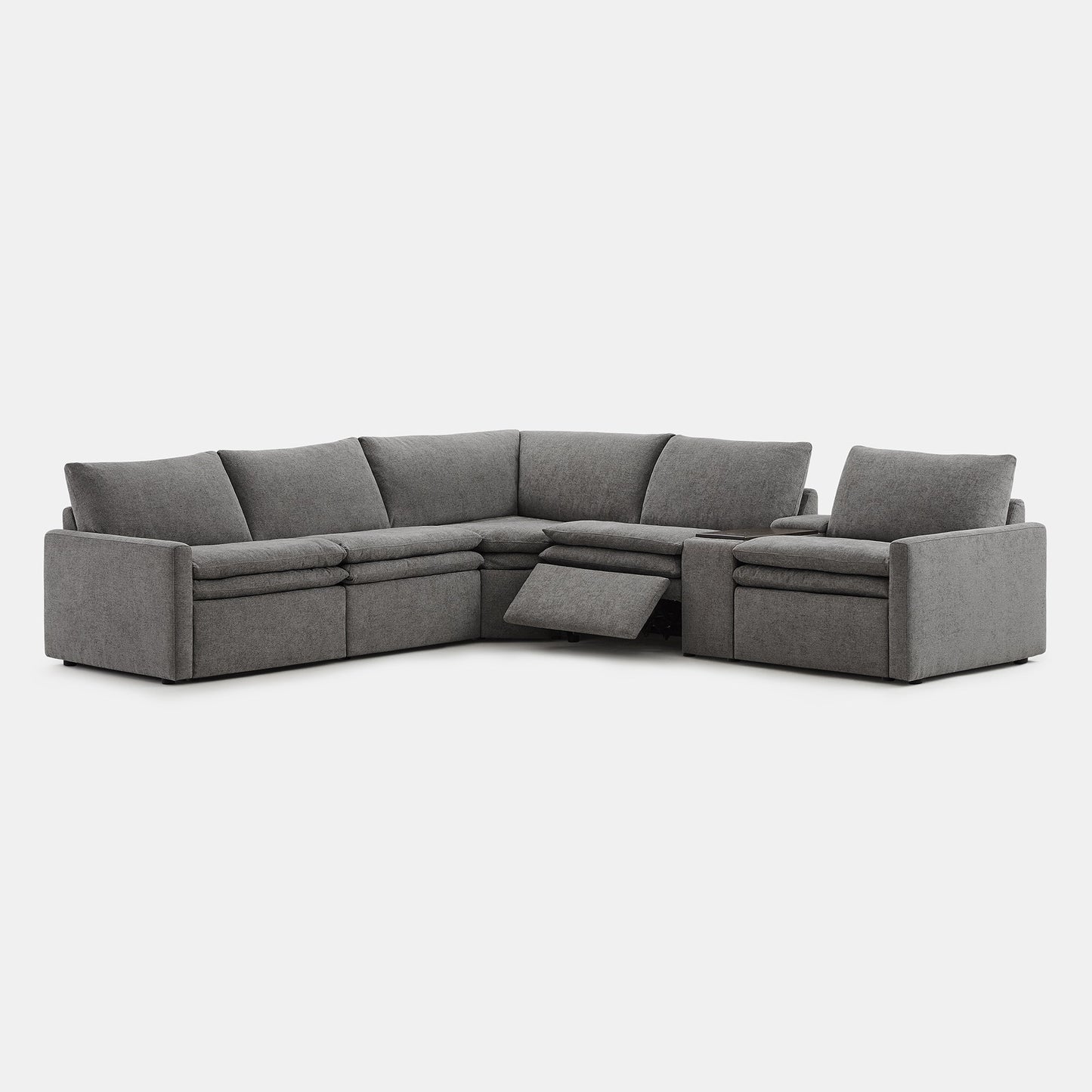 Modular 5-Seat Zero Gravity Reclining Sofa in Ohana Design