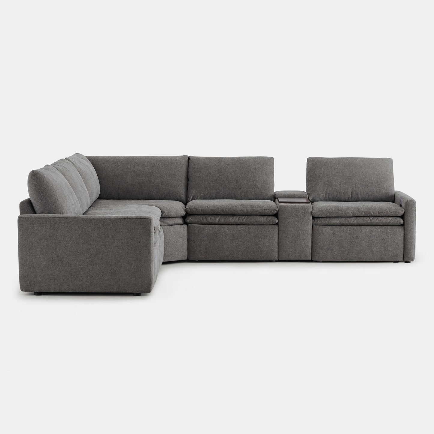 Modular 5-Seat Zero Gravity Reclining Sofa in Ohana Design