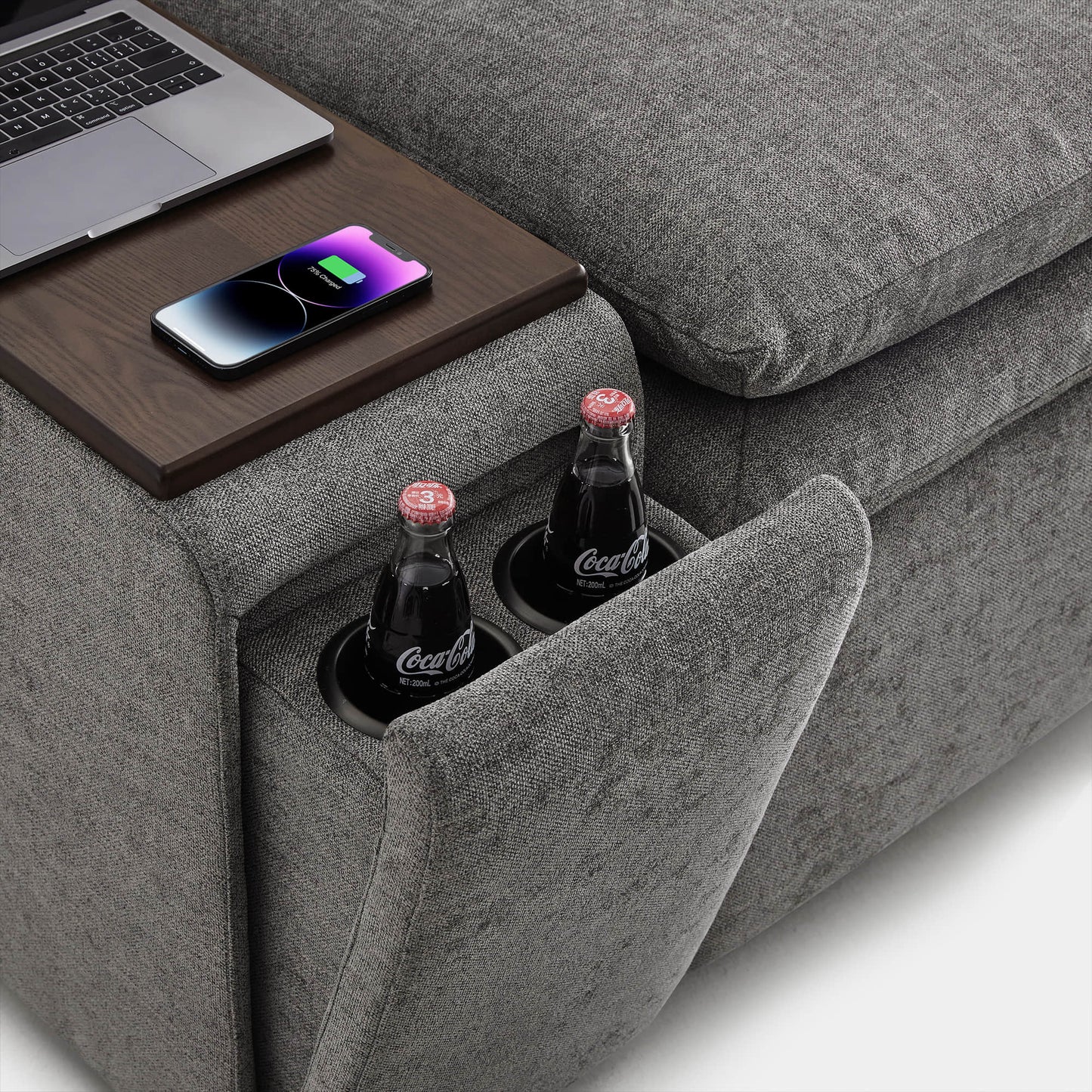 Modular 5-Seat Zero Gravity Reclining Sofa in Ohana Design
