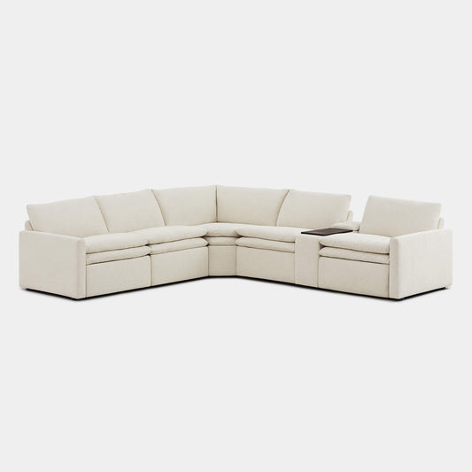 Modular 5-Seat Zero Gravity Reclining Sofa in Ohana Design