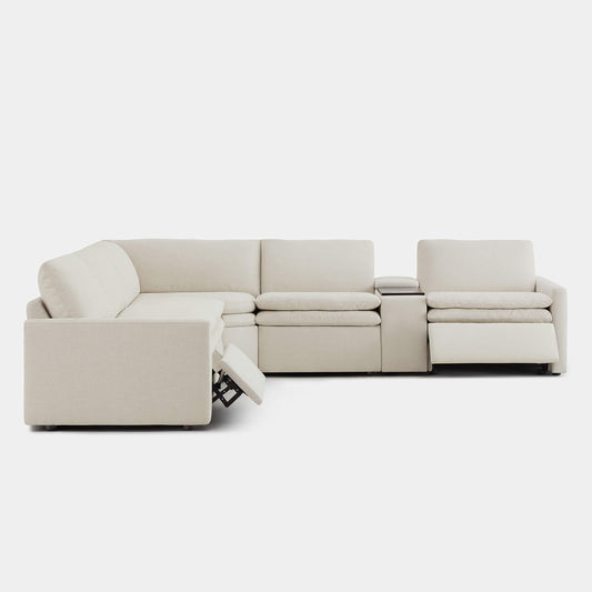 Modular 5-Seat Zero Gravity Reclining Sofa in Ohana Design