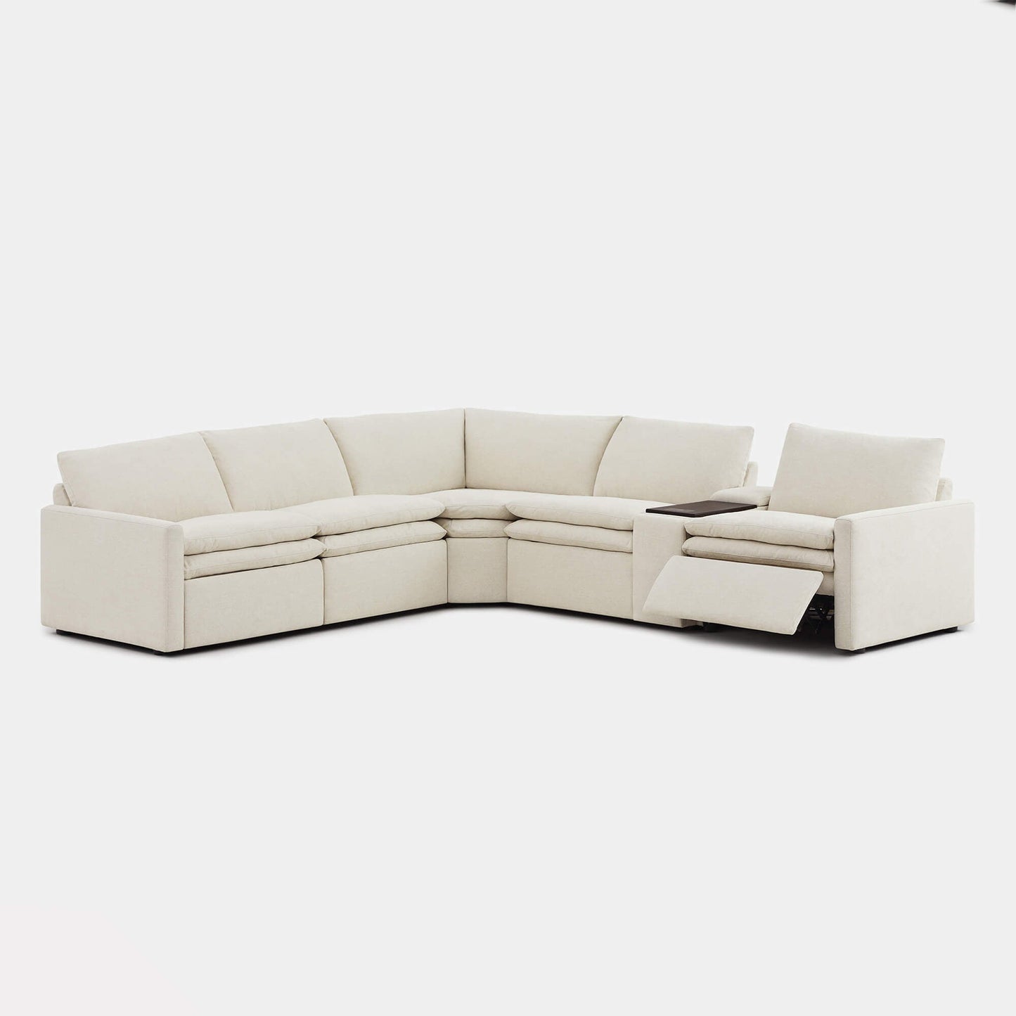 Modular 5-Seat Zero Gravity Reclining Sofa in Ohana Design