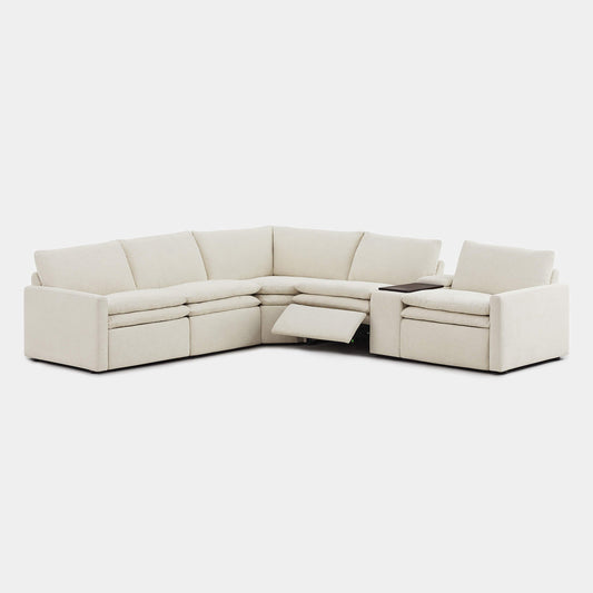 Modular 5-Seat Zero Gravity Reclining Sofa in Ohana Design