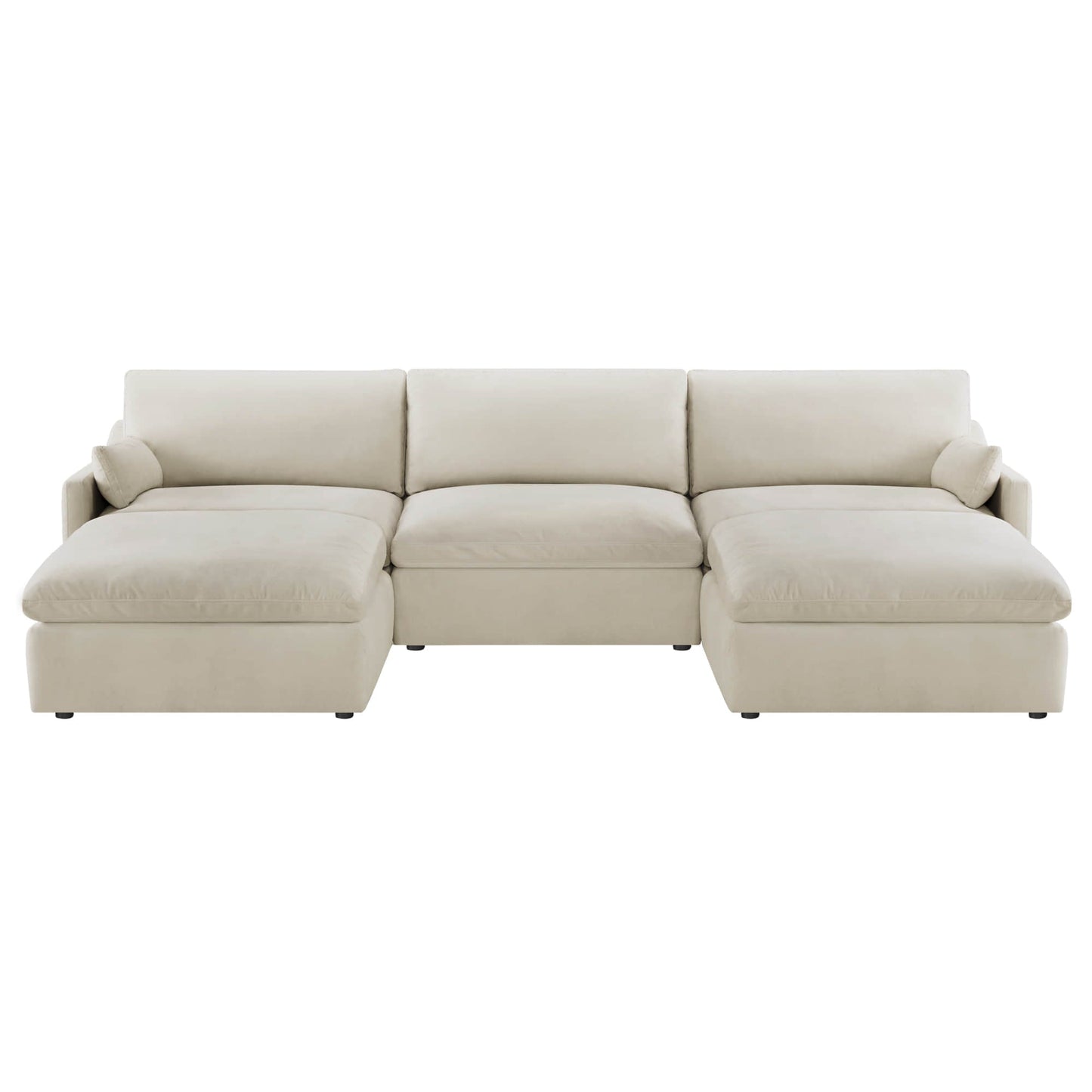 Modular 5-Seater Sofa with Chaise Lounge Design