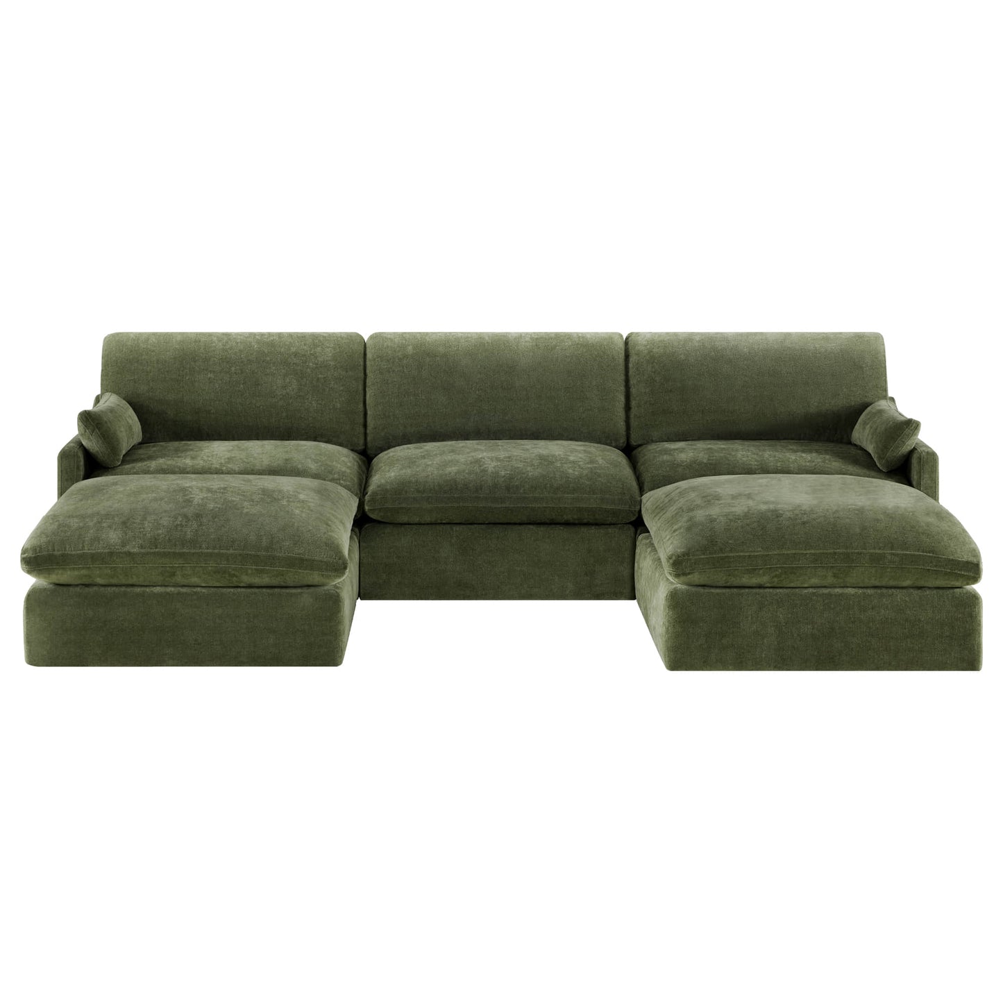 Modular 5-Seater Sofa with Chaise Lounge Design