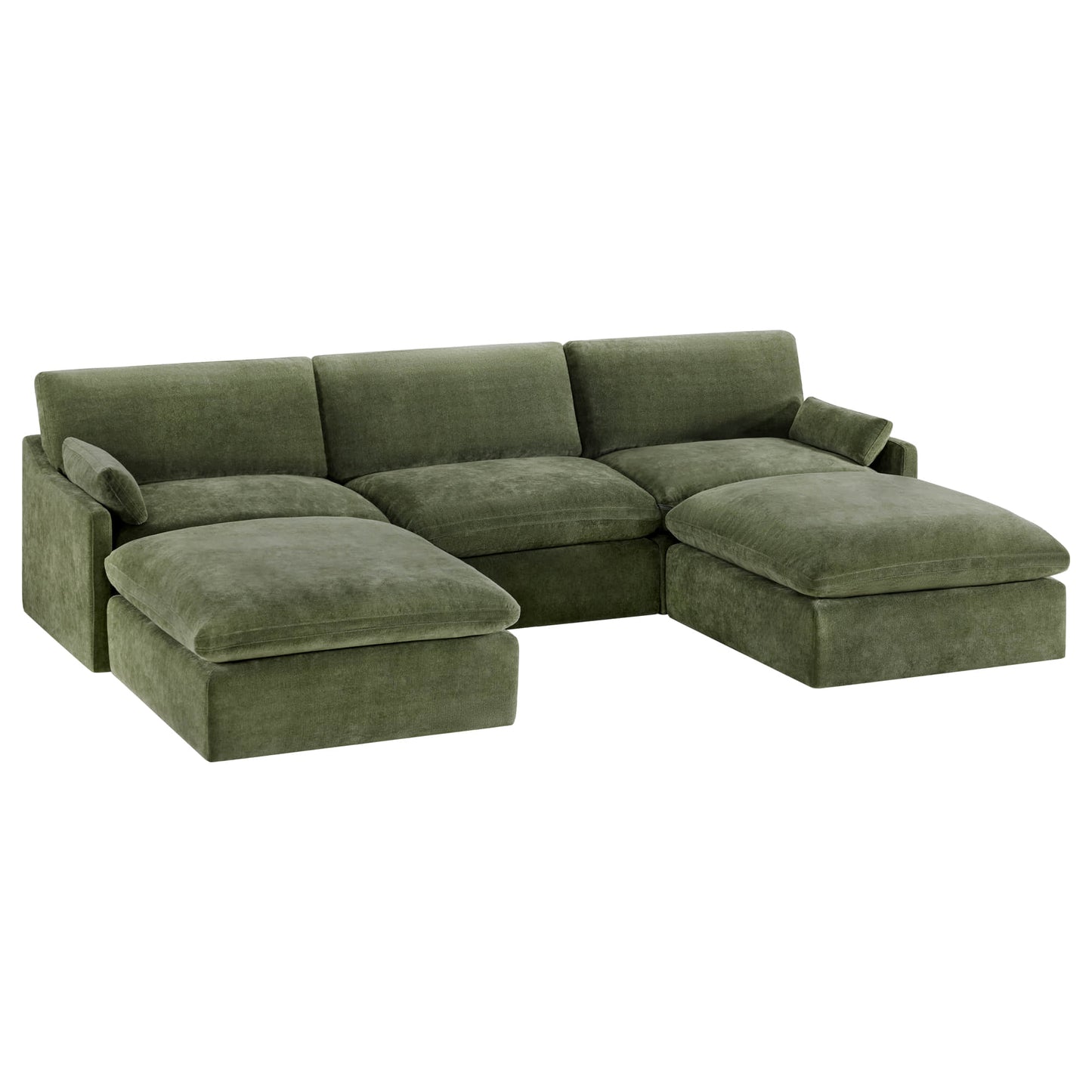 Modular 5-Seater Sofa with Chaise Lounge Design