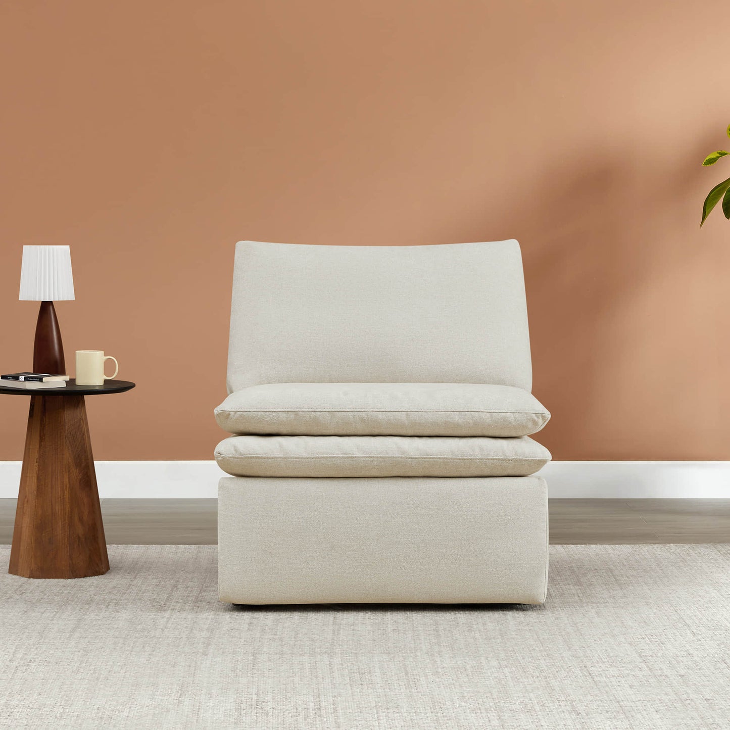 Modular Armless Chair in Contemporary Design