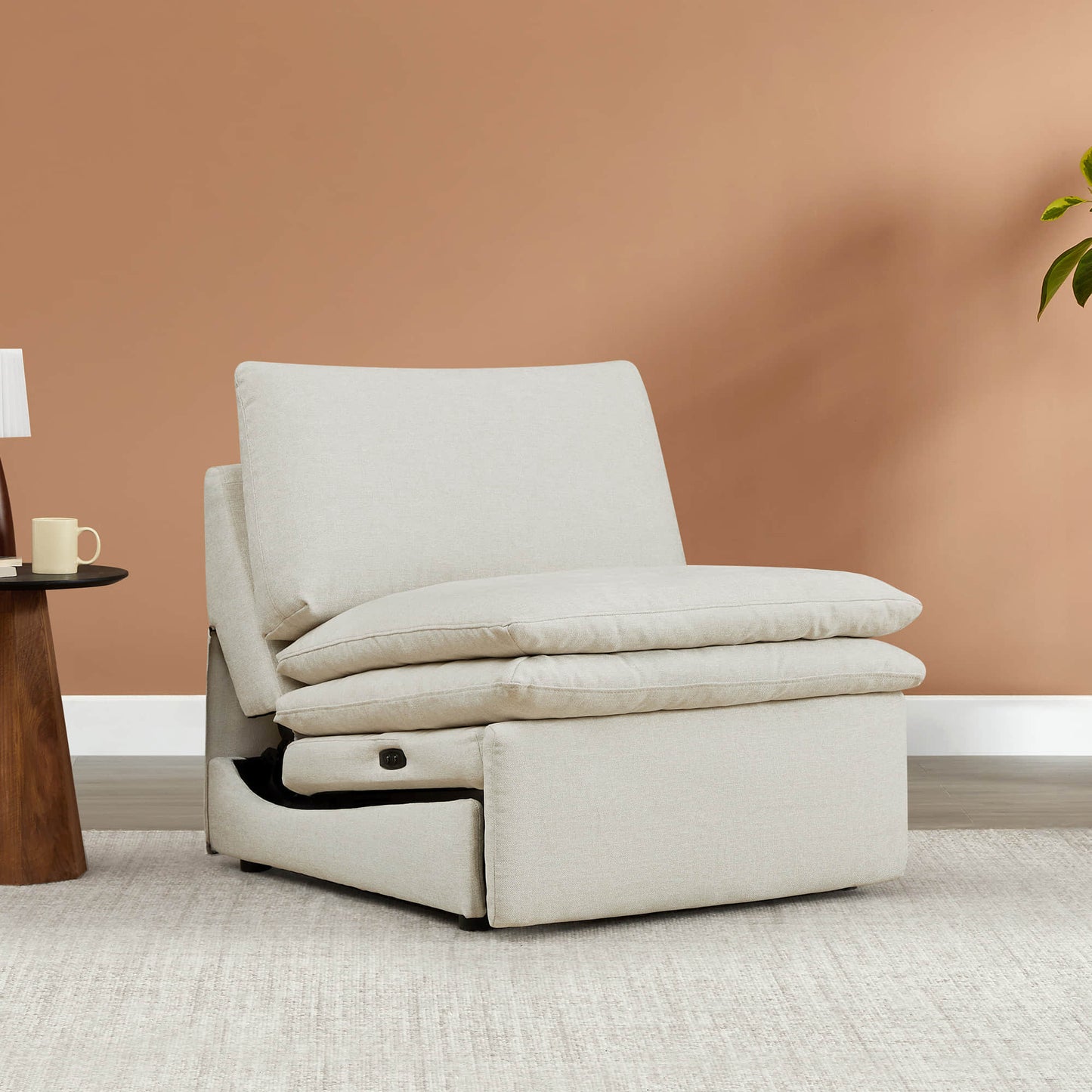 Modular Armless Chair in Contemporary Design