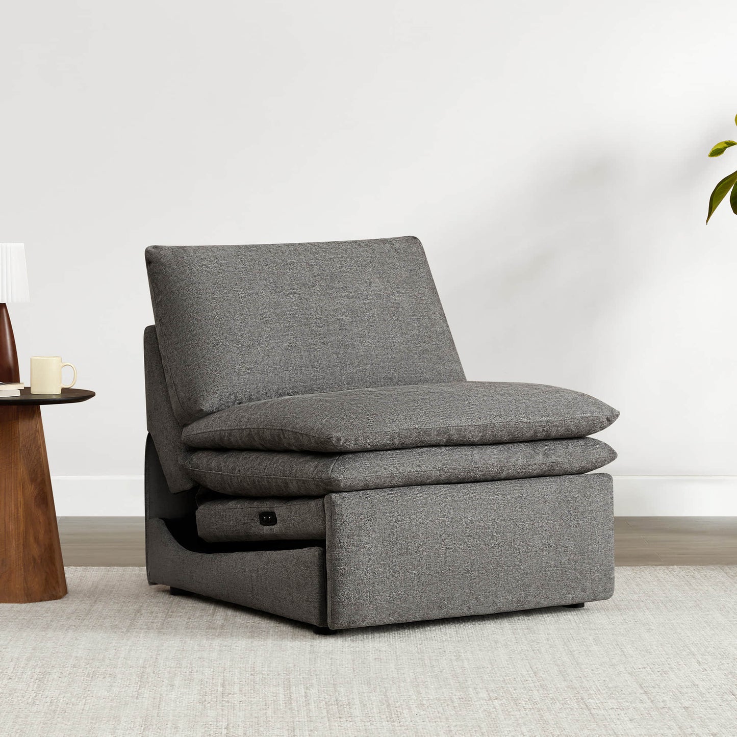 Modular Armless Chair in Contemporary Design