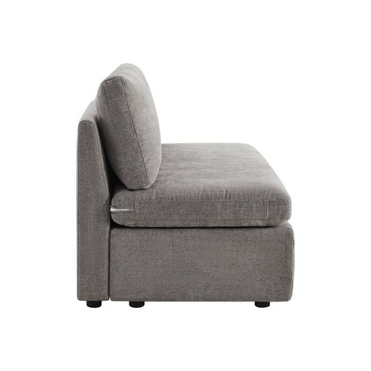 Modular Armless Chair in Contemporary Style