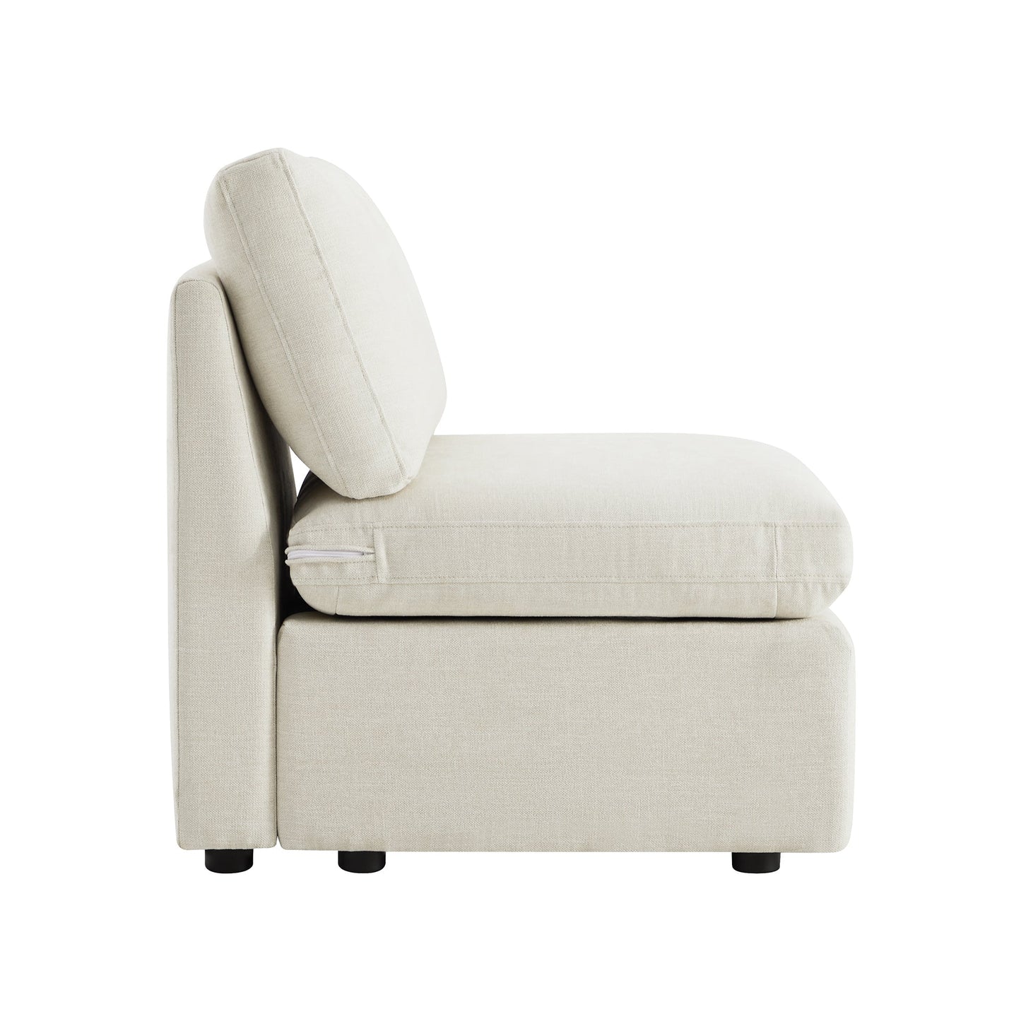 Modular Armless Chair in Contemporary Style