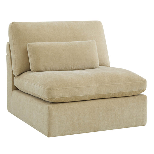Modular Armless Chair with Two-Seat Configuration