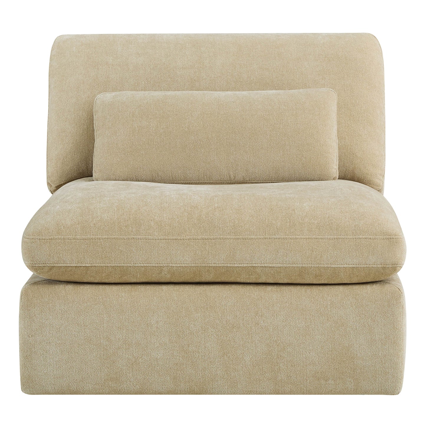 Modular Armless Chair with Two-Seat Configuration