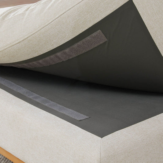 Modular Armless Seat with Overstuffed Feather Cushioning