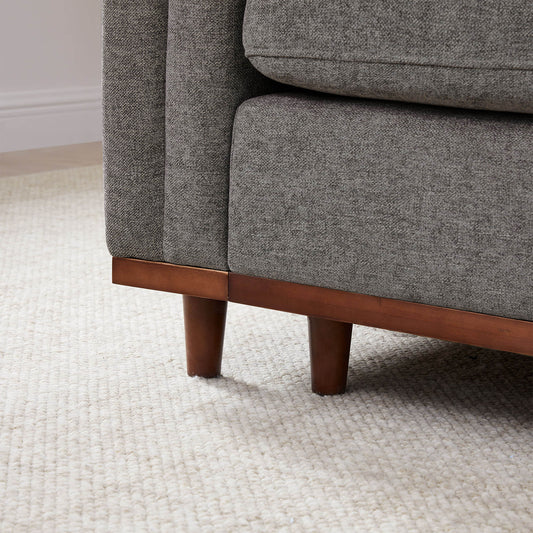 Modular Armless Seat with Overstuffed Feather Cushioning