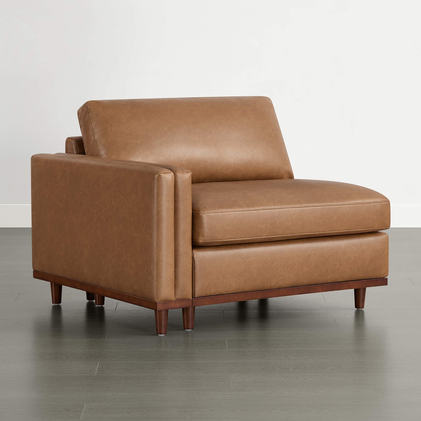 Modular Armless Seat with Overstuffed Feather Cushioning