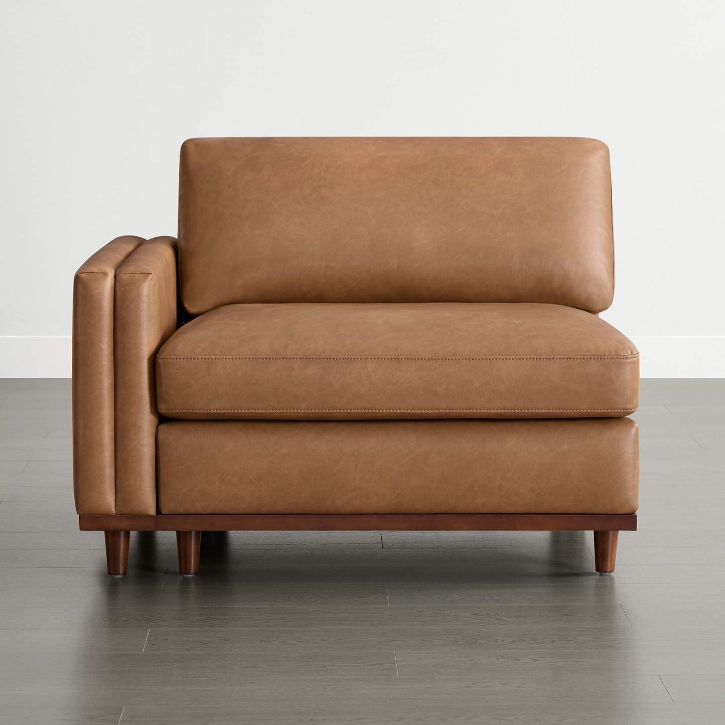 Modular Armless Seat with Overstuffed Feather Cushioning