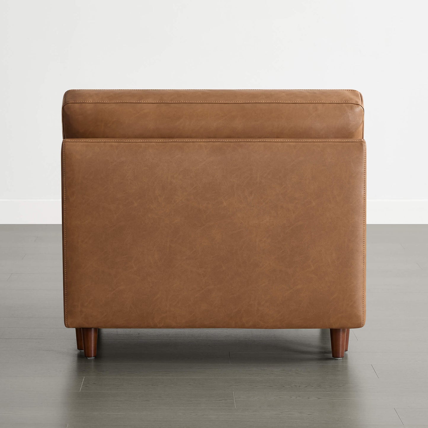 Modular Armless Seat with Overstuffed Feather Cushioning