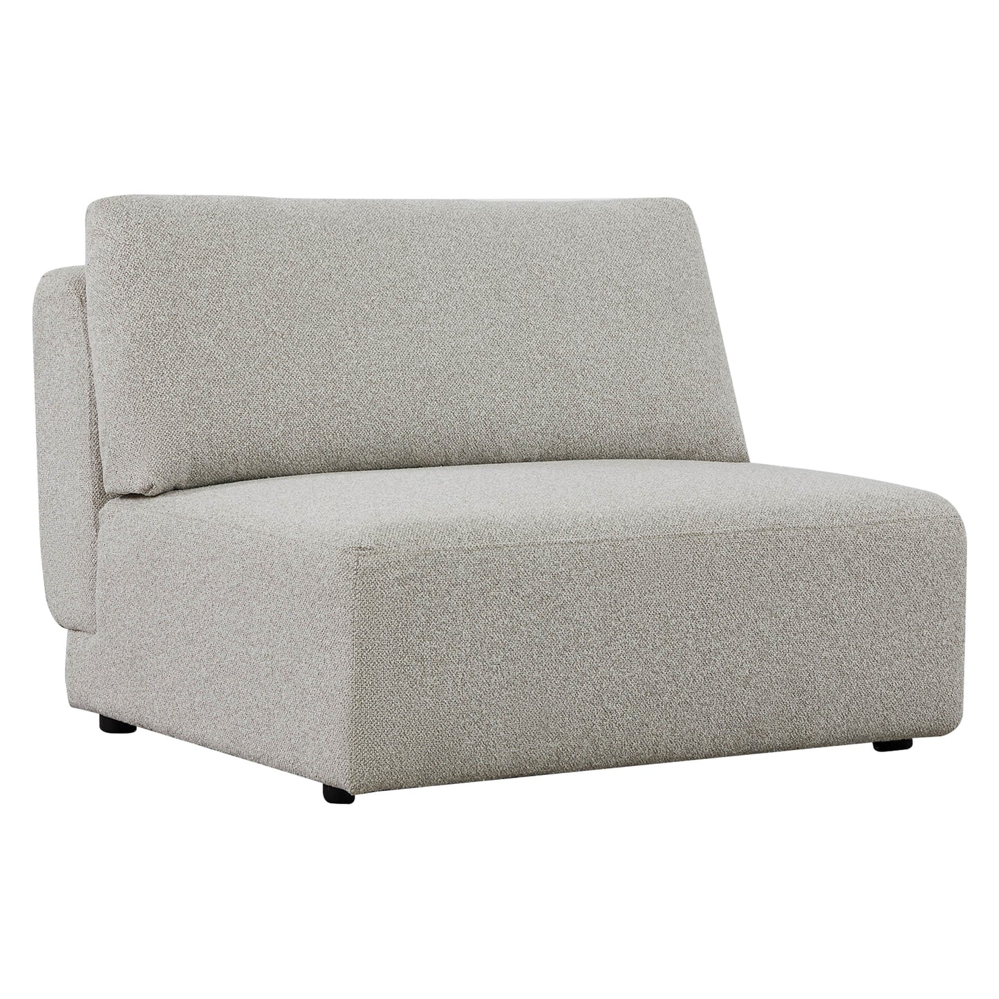 Modular Armless Sofa Chair in Generous Size Design