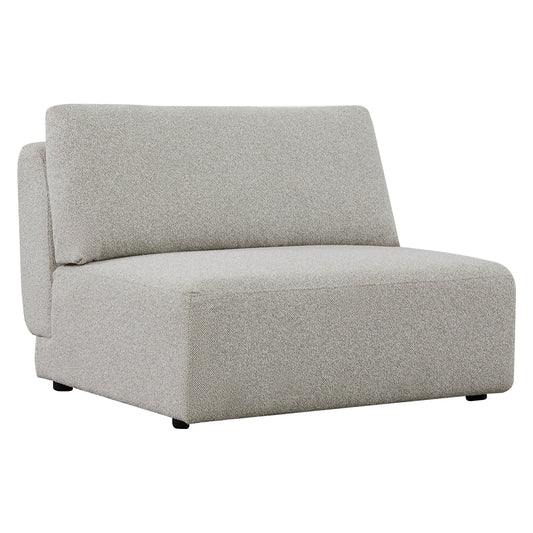 Modular Armless Sofa Chair in Generous Size Design
