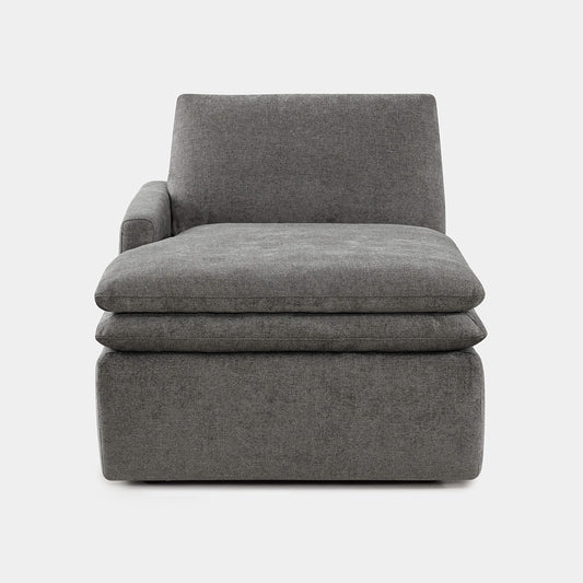 Modular Chaise in Cloud-like Fabric Design