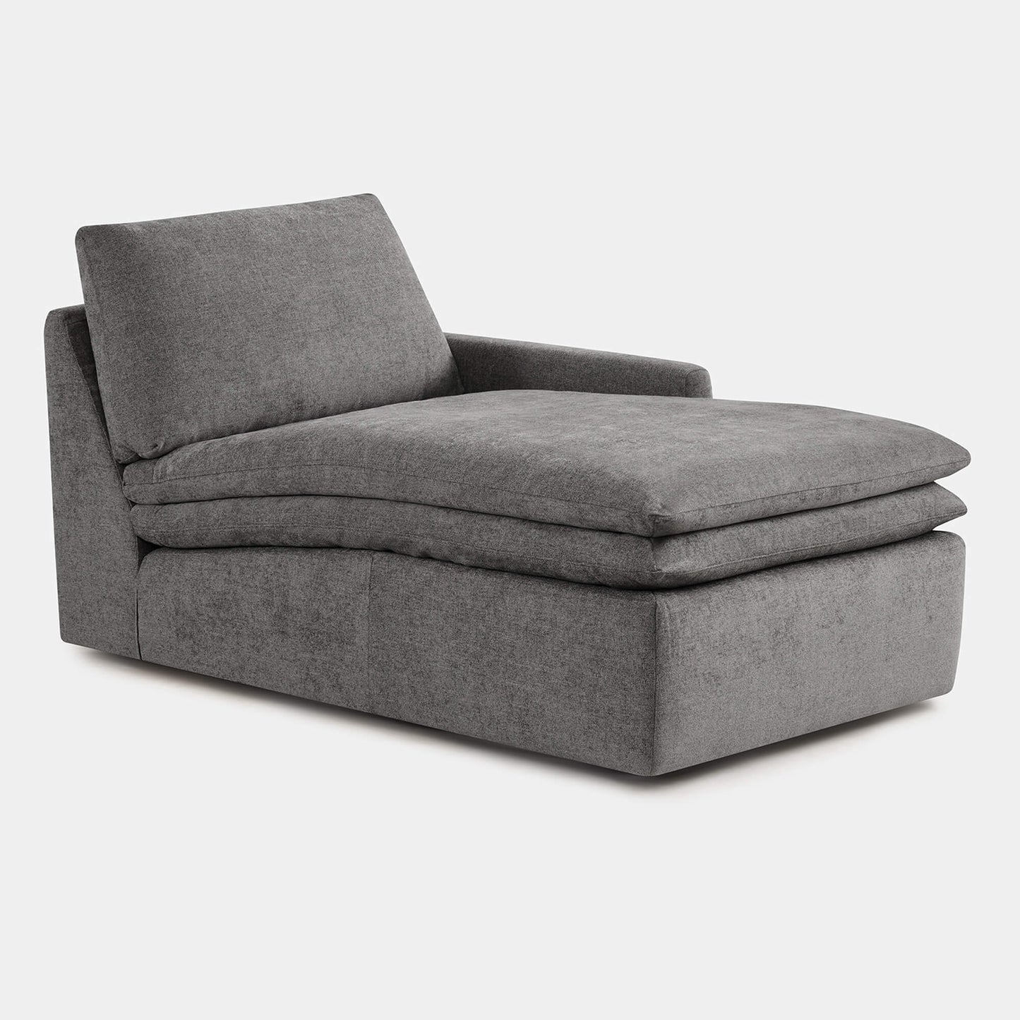 Modular Chaise in Cloud-like Fabric Design