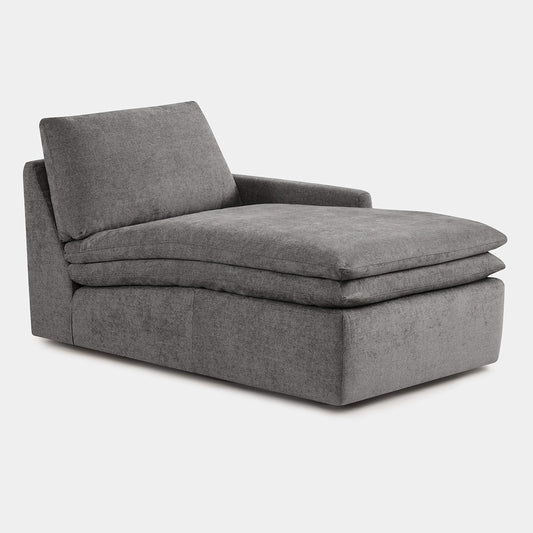 Modular Chaise in Cloud-like Fabric Design