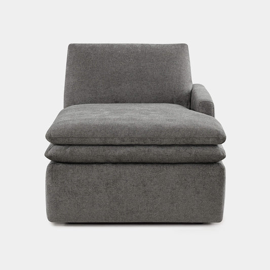 Modular Chaise in Cloud-like Fabric Design
